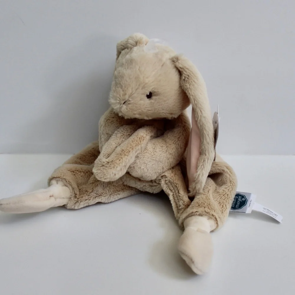 Mary Meyer Bunny Rabbit Lovey Plush Knotted Security Blanket Blankie 12